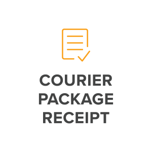 COURIER PACKAGE RECEIPT IMAGE