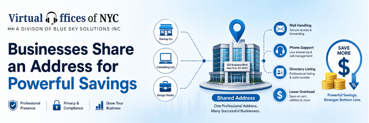 Businesses Share an Address for Powerful Savings