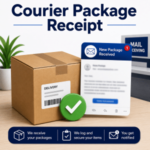 COURIER PACKAGE RECEIPT service
